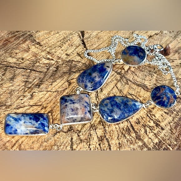 Navy Sodalite Necklace - Picture 7 of 12